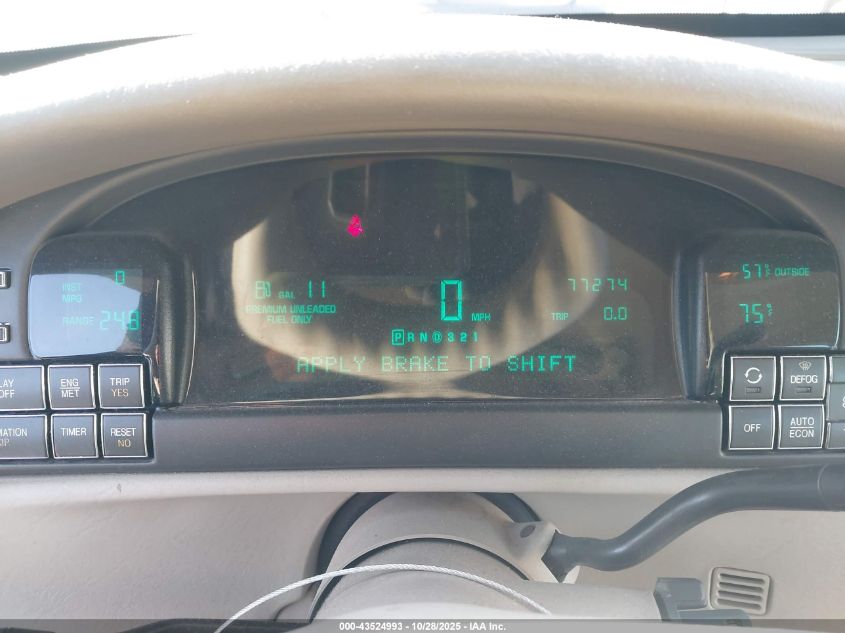 1998 Cadillac Deville Standard VIN: 1G6KD54Y1WU776779 Lot: 43524993