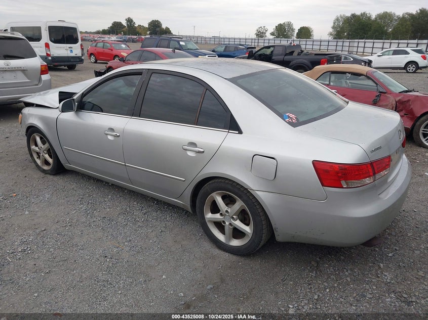 5NPEU46F26H030786 2006 HYUNDAI SONATA photo no. 3