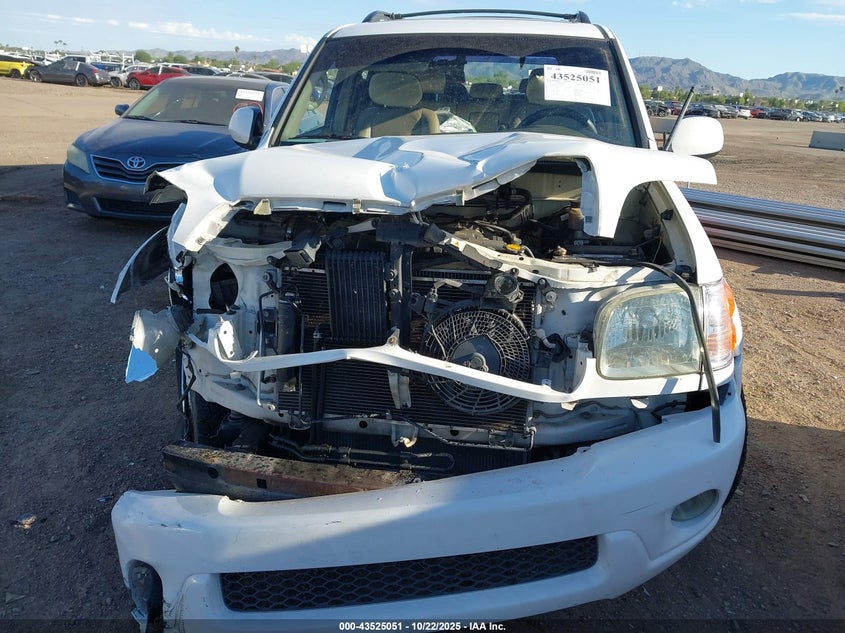 2002 Toyota Sequoia Limited V8 VIN: 5TDZT38A92S091623 Lot: 43525051