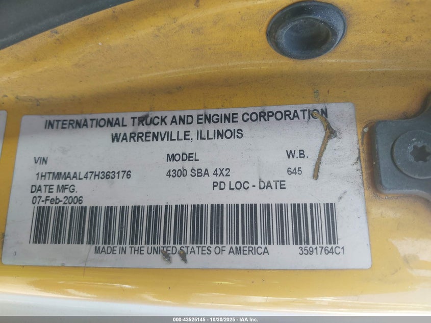 1HTMMAAL47H363176 2007 INTERNATIONAL  photo no. 8