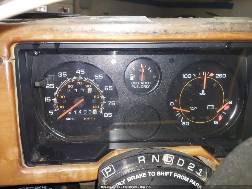 1995 Chevrolet G20 VIN: 1GBEG25KXSF140228 Lot: 43525170