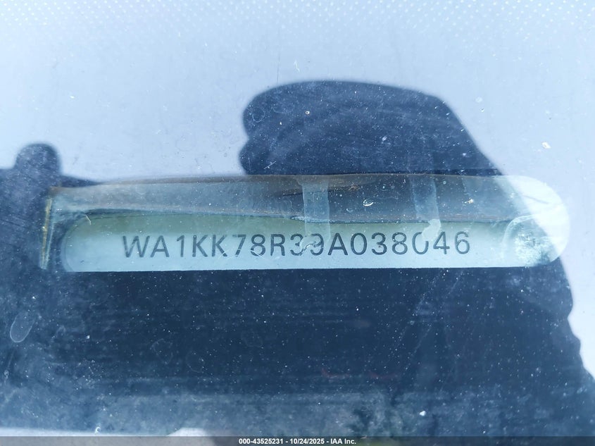 2009 Audi Q5 3.2 Premium VIN: WA1KK78R39A038046 Lot: 43525231