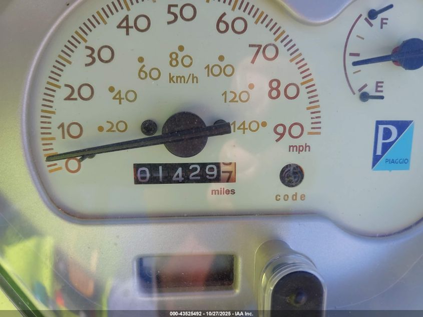 2009 Vespa Lx 150 VIN: ZAPM448F495016075 Lot: 43525492