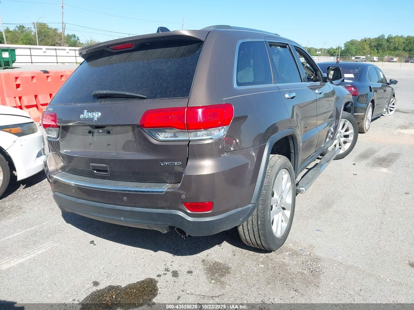2017 JEEP GRAND CHEROKEE LIMITED 4X2 1C4RJEBGXHC731671