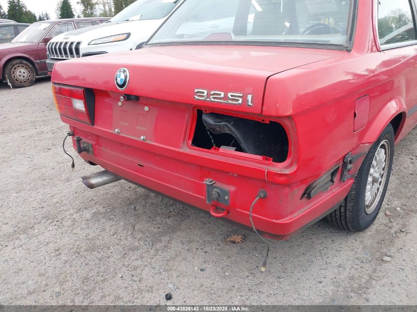 1989 BMW 325 I Automatic/Is Automatic VIN: WBAAA2303K8262332 Lot: 43526143