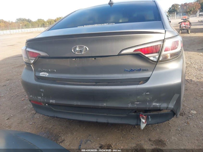 2017 HYUNDAI SONATA HYBRID SE KMHE24L19HA060419