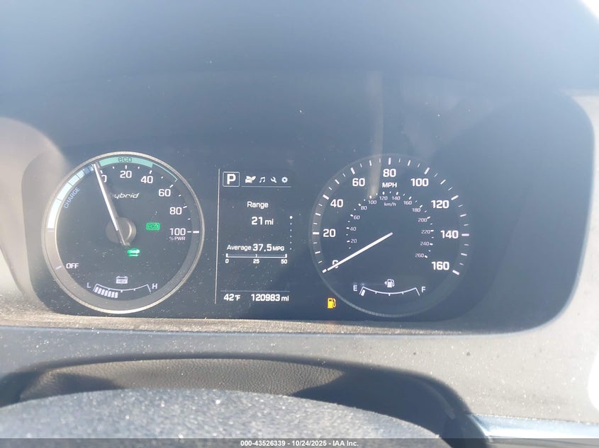 2017 HYUNDAI SONATA HYBRID SE KMHE24L19HA060419