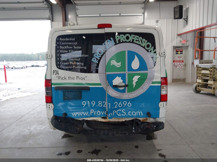 2017 Nissan Nv Cargo Nv1500 Sv V6 VIN: 1N6BF0KM8HN802265 Lot: 43526764