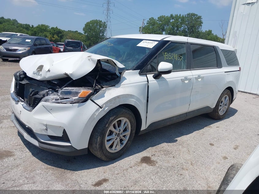 Vin: kndnb4h38n6127170, lot: 44021958, kia carnival mpv lx seat package 20222