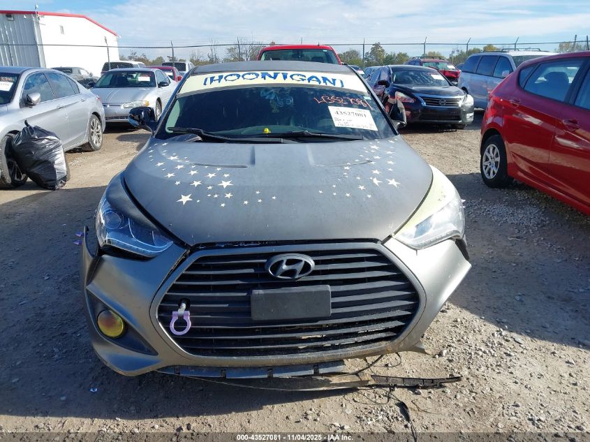 2015 Hyundai Veloster Turbo VIN: KMHTC6AE5FU221236 Lot: 43527081
