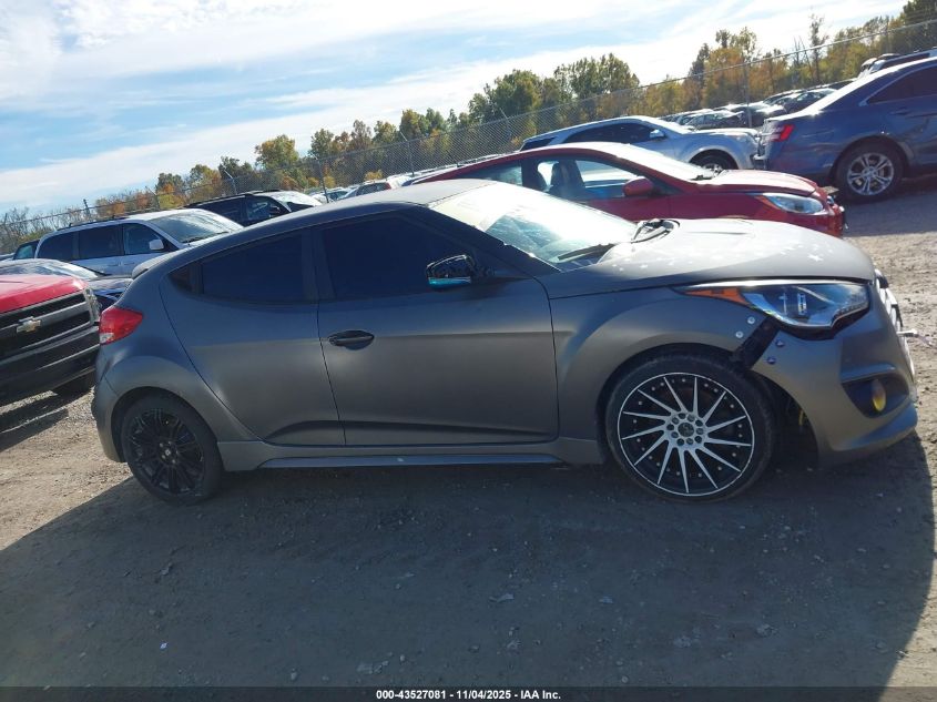 2015 Hyundai Veloster Turbo VIN: KMHTC6AE5FU221236 Lot: 43527081