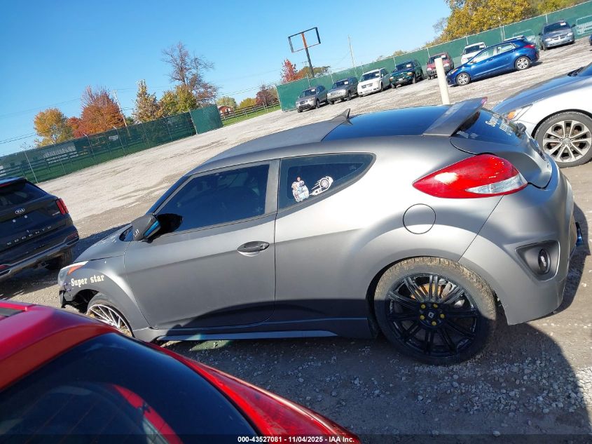 2015 Hyundai Veloster Turbo VIN: KMHTC6AE5FU221236 Lot: 43527081