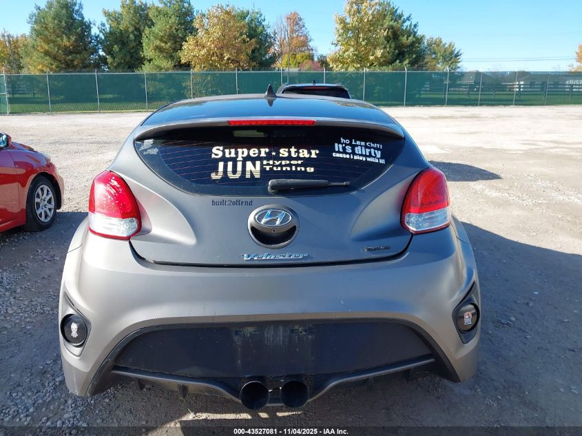 2015 Hyundai Veloster Turbo VIN: KMHTC6AE5FU221236 Lot: 43527081