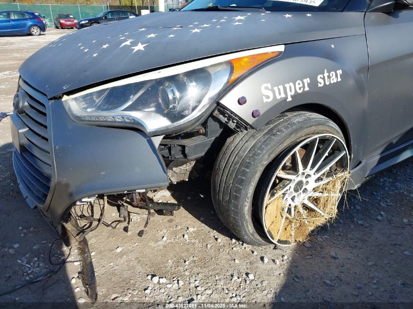 2015 Hyundai Veloster Turbo VIN: KMHTC6AE5FU221236 Lot: 43527081