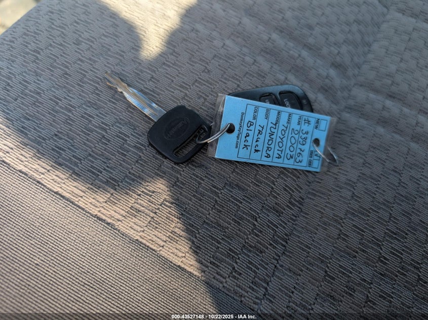 2003 Toyota Tundra Sr5 V8 VIN: 5TBKT44173S339763 Lot: 43527148