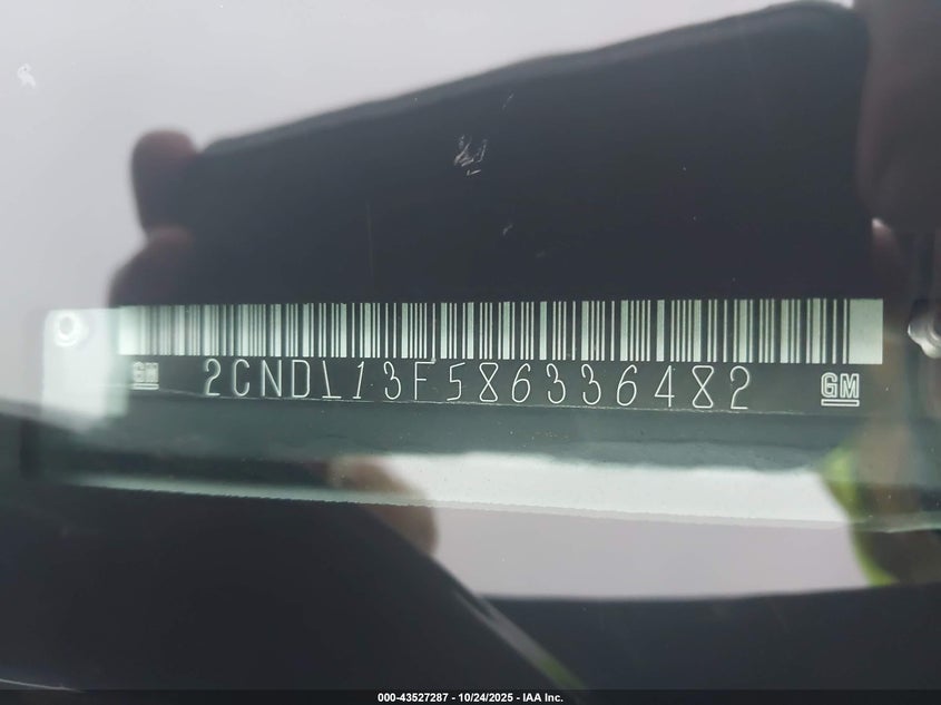 2008 Chevrolet Equinox Ls VIN: 2CNDL13F586336482 Lot: 43527287