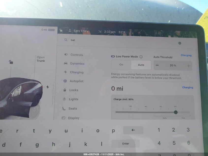 2023 Tesla Model Y Awd/Long Range Dual Motor All-Wheel Drive VIN: 7SAYGDEE9PF624145 Lot: 43527426