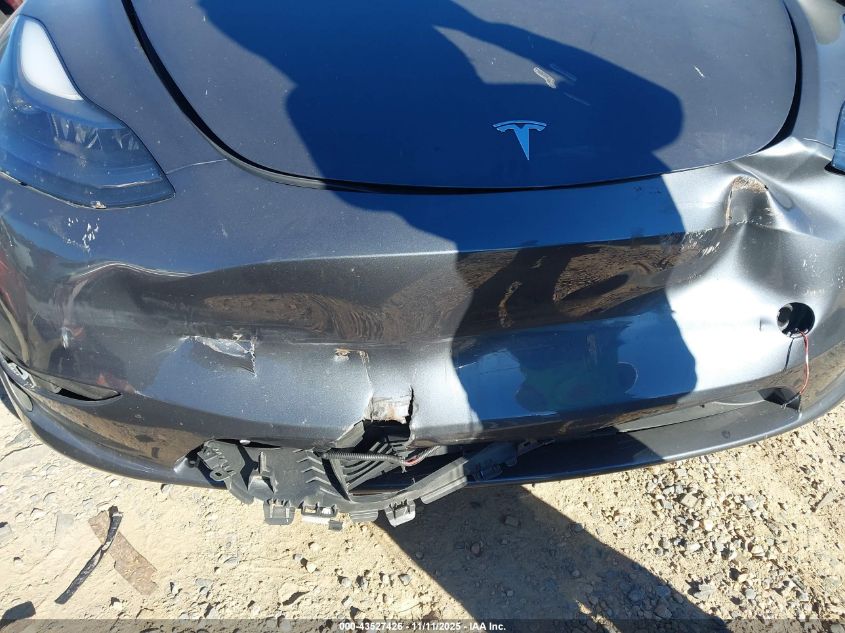 2023 Tesla Model Y Awd/Long Range Dual Motor All-Wheel Drive VIN: 7SAYGDEE9PF624145 Lot: 43527426