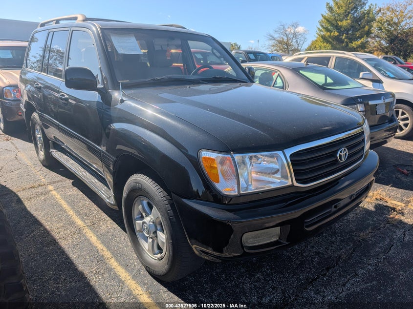2000 TOYOTA LAND CRUISER Black VIN: JT3HT05J8Y0084239