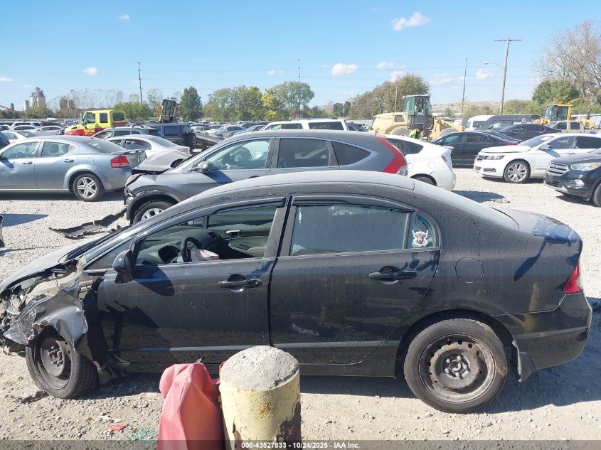 2009 Honda Civic Lx VIN: 19XFA16539E044112 Lot: 43527833