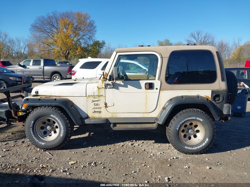 2000 Jeep Wrangler Sport VIN: 1J4FA49S4YP700362 Lot: 43527930