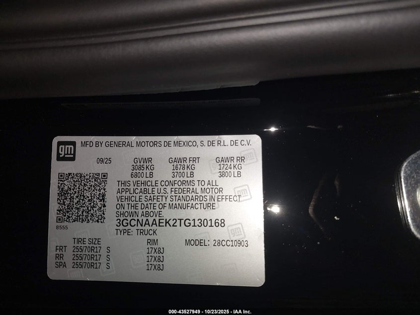 3GCNAAEK2TG130168 2026 CHEVROLET SILVERADO photo no. 5