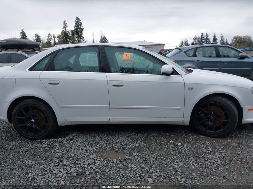 2008 Audi A4 2.0T/2.0T Special Edition VIN: WAUDF78EX8A028836 Lot: 43528161