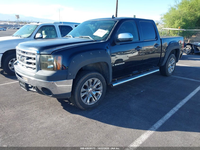 2008 GMC Sierra 1500 Slt black  flexible fuel 2GTEK133X81124918 photo #3