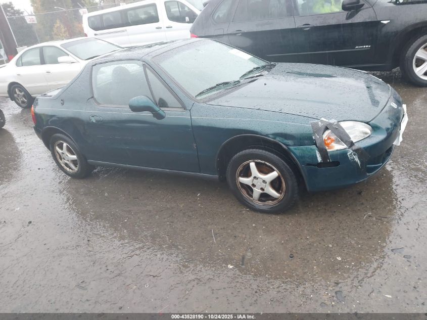 1997 HONDA DEL SOL Green VIN: JHMEH616XVS001591
