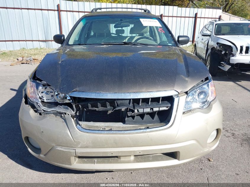 2008 Subaru Outback 2.5I/2.5I L.l. Bean Edition VIN: 4S4BP61C887300190 Lot: 43528256