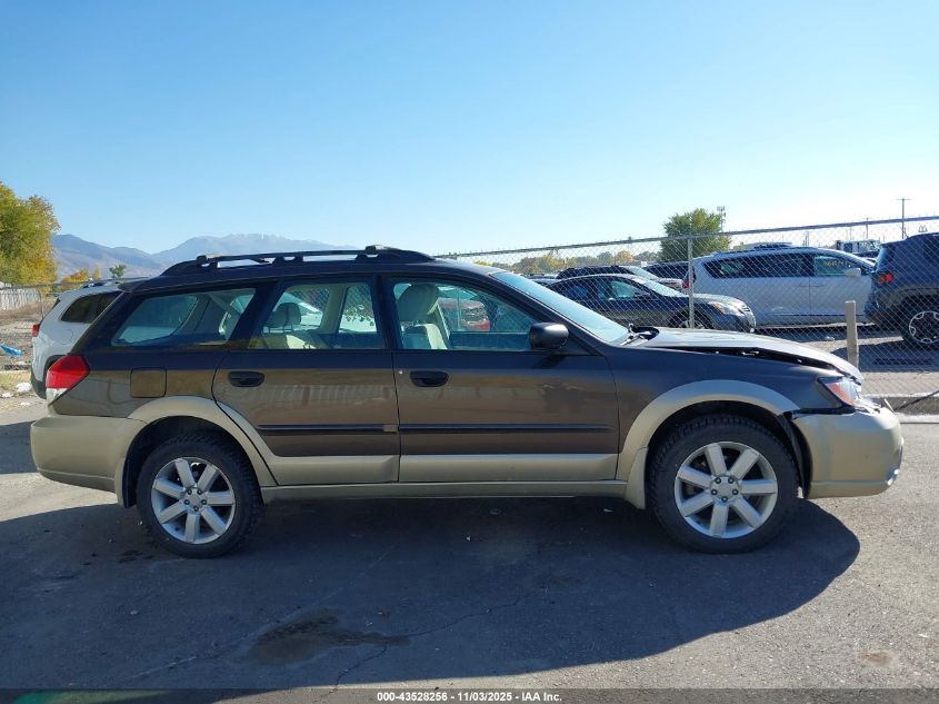 2008 Subaru Outback 2.5I/2.5I L.l. Bean Edition VIN: 4S4BP61C887300190 Lot: 43528256
