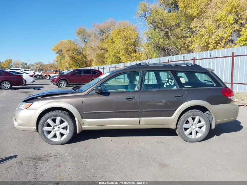 2008 Subaru Outback 2.5I/2.5I L.l. Bean Edition VIN: 4S4BP61C887300190 Lot: 43528256