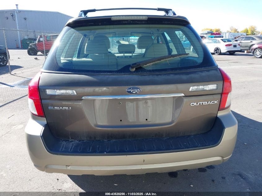 2008 Subaru Outback 2.5I/2.5I L.l. Bean Edition VIN: 4S4BP61C887300190 Lot: 43528256