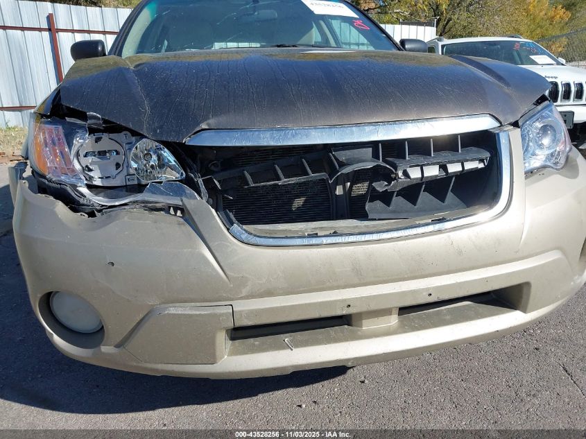 2008 Subaru Outback 2.5I/2.5I L.l. Bean Edition VIN: 4S4BP61C887300190 Lot: 43528256