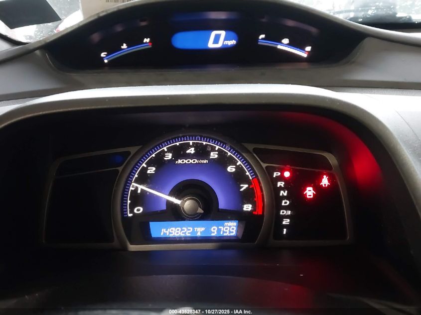 2009 Honda Civic Lx VIN: 2HGFA16579H365821 Lot: 43528347