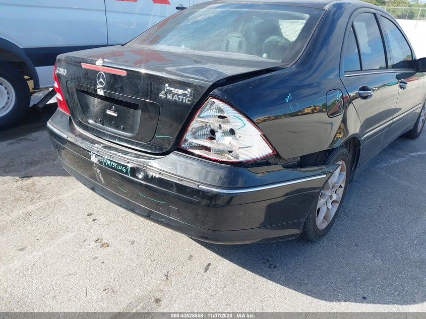 2007 Mercedes-Benz C 280 Luxury 4Matic VIN: WDBRF92H87F856097 Lot: 43528558