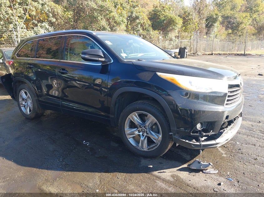 2016 TOYOTA HIGHLANDER LIMITED V6 - 5TDYKRFH2GS178742