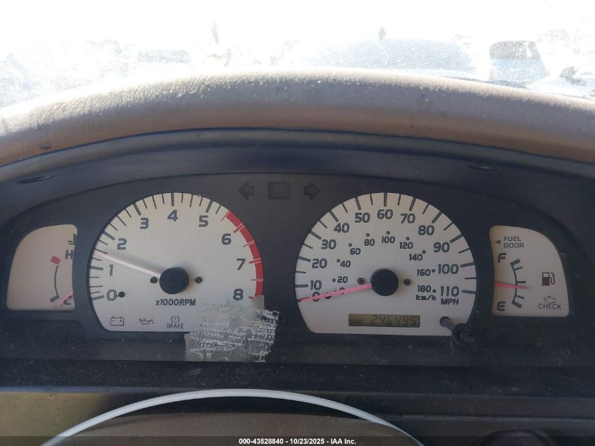 2001 Toyota Tacoma VIN: 5TEVL52N61Z726756 Lot: 43528840