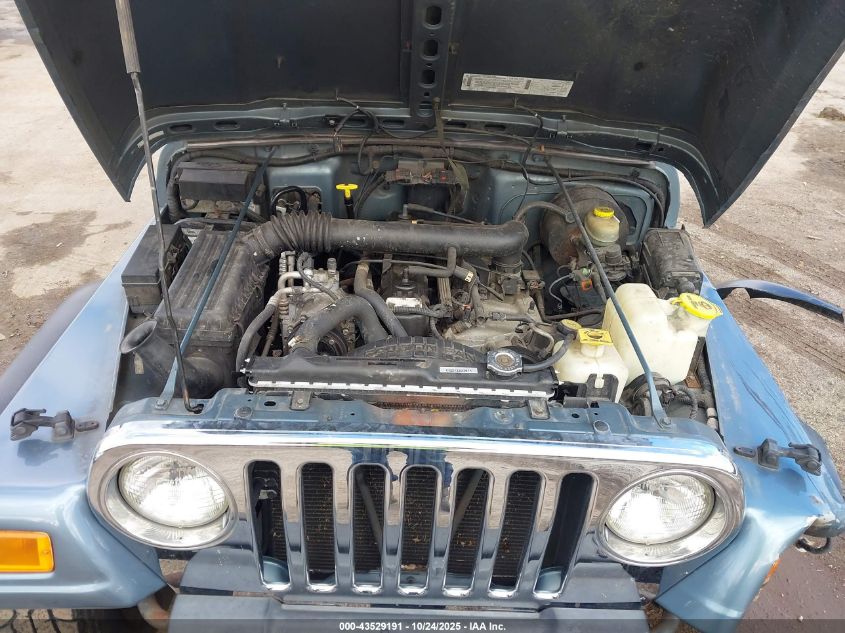 1998 Jeep Wrangler Sport VIN: 1J4FY19SXWP742221 Lot: 43529191