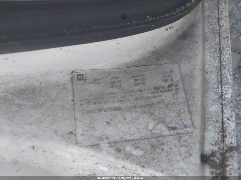 1999 Oldsmobile Intrigue Gl VIN: 1G3WS52H1XF366836 Lot: 43529199