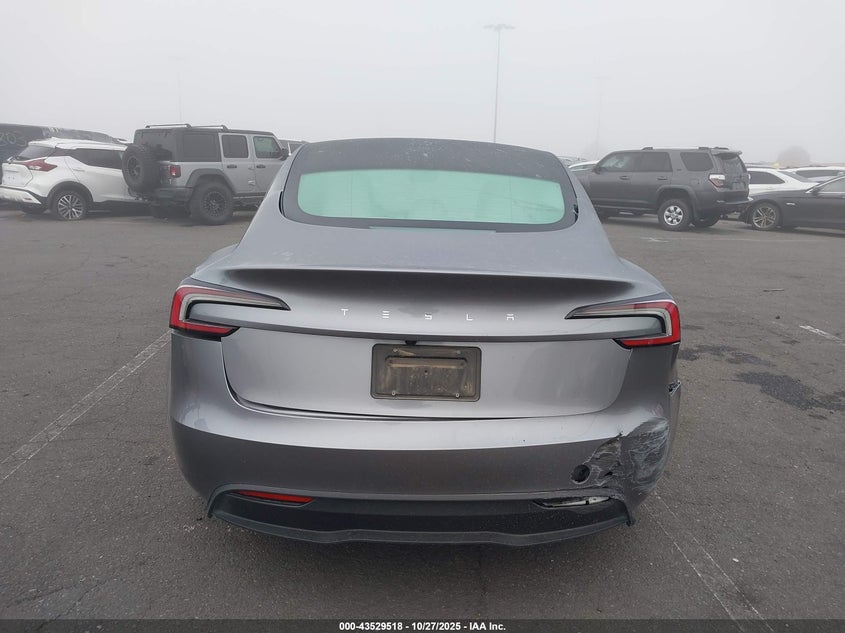 2025 Tesla Model 3 Long Range Rear-Wheel Drive/Standard VIN: 5YJ3E1EA7SF007389 Lot: 43529518