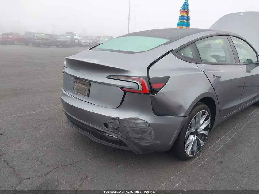 2025 Tesla Model 3 Long Range Rear-Wheel Drive/Standard VIN: 5YJ3E1EA7SF007389 Lot: 43529518