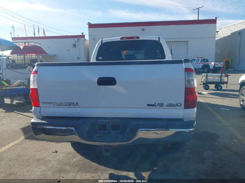 2006 Toyota Tundra Sr5 V8 VIN: 5TBDT44136S553355 Lot: 43529944