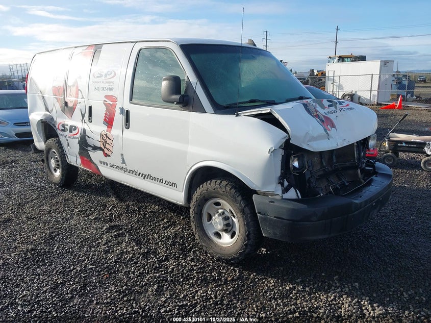 2016 CHEVROLET EXPRESS 2500 WORK VAN - 1GCWGAFF0G1135684