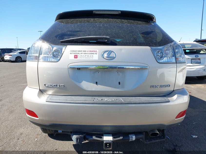 2008 Lexus Rx 350 VIN: 2T2HK31U08C081661 Lot: 43530109