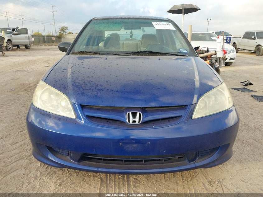 2004 Honda Civic Vp VIN: 1HGES16334L005688 Lot: 43530342