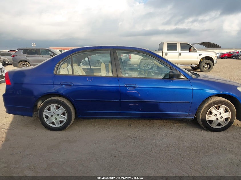 2004 Honda Civic Vp VIN: 1HGES16334L005688 Lot: 43530342