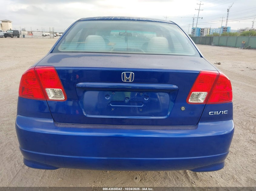 2004 Honda Civic Vp VIN: 1HGES16334L005688 Lot: 43530342