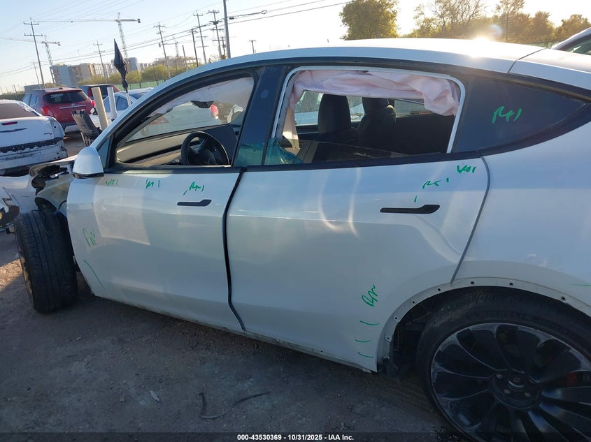 2023 Tesla Model Y Performance Dual Motor All-Wheel Drive VIN: 7SAYGDEFXPF789968 Lot: 43530369