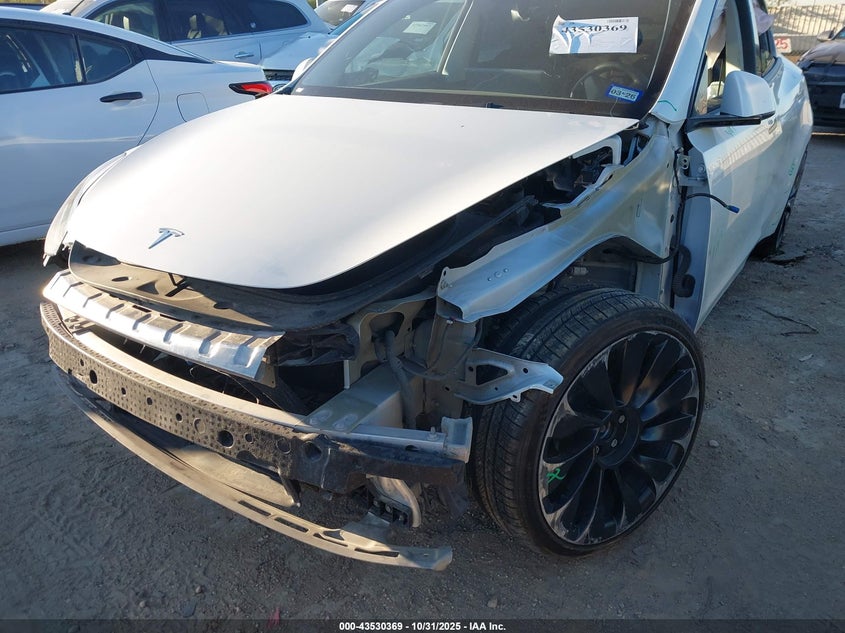 2023 Tesla Model Y Performance Dual Motor All-Wheel Drive VIN: 7SAYGDEFXPF789968 Lot: 43530369